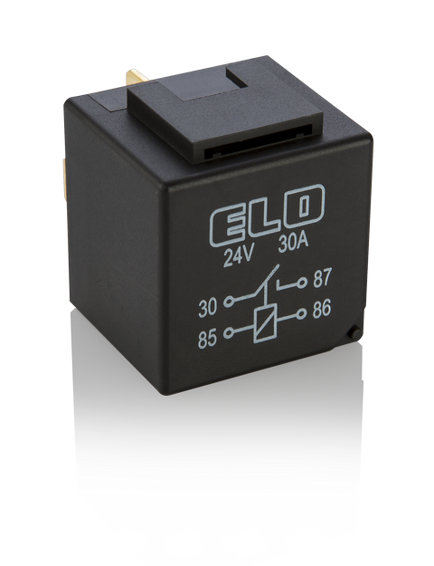 MİNİ RÖLE 24 V DC - 30A DC - 4 Fişli - Standart - Su Geçirmez