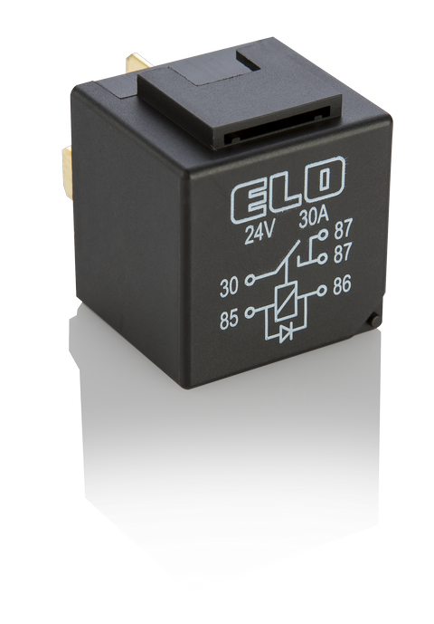 MİNİ RÖLE 24 V DC - 30A DC - 5 Fişli - Diyotlu - Su Geçirmez