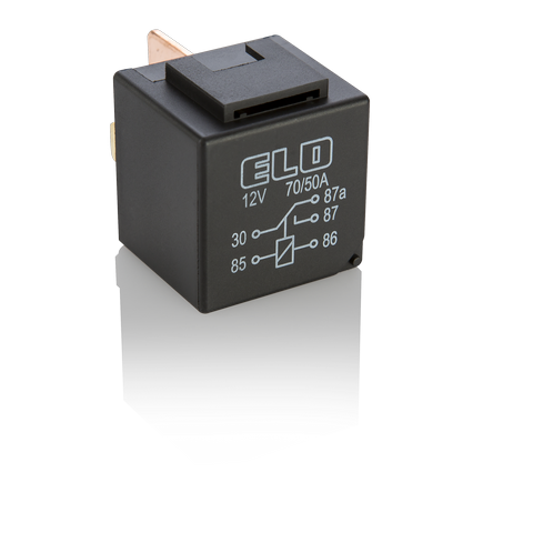 MİNİ GÜÇ RÖLESİ 12 V DC - 70/50A DC - Çift Platinli - Standart - Su Geçirmez