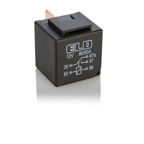 MİNİ GÜÇ RÖLESİ 12 V DC - 80/60A DC - Çift Platinli - Standart - Toz Korumalı