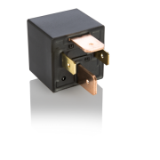 MİNİ GÜÇ RÖLESİ 12 V DC - 80A DC - 4 Fişli - Dirençli - Toz Korumalı