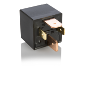 MİNİ GÜÇ RÖLESİ 12 V DC - 80A DC - 4 Fişli - Diyotlu - Toz Korumalı