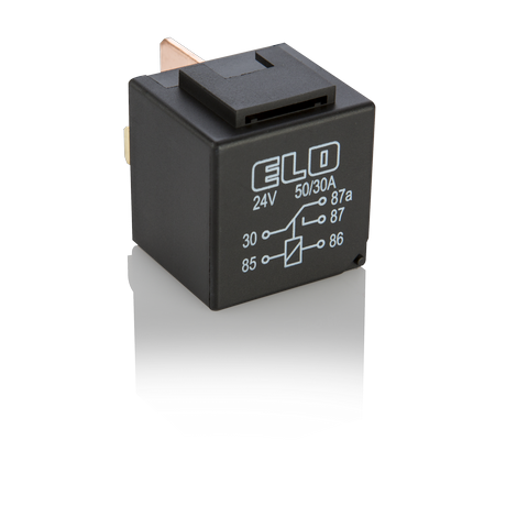 MİNİ GÜÇ RÖLESİ 24 V DC - 50/30A DC - Çift Platinli - Standart - Toz Korumalı