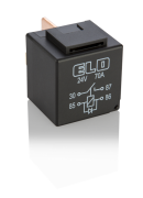 MİNİ GÜÇ RÖLESİ 24 V DC - 70A DC - 4 Fişli - Diyotlu - Su Geçirmez