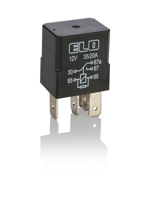 MİKRO RÖLE 12 V DC - 35/20A DC - Çift Platinli - Dirençli