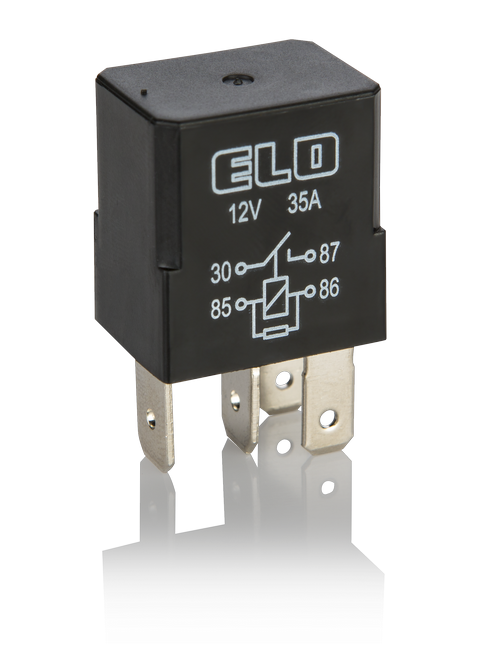 MİKRO RÖLE 12 V DC - 35A DC - 4 Fişli - Dirençli