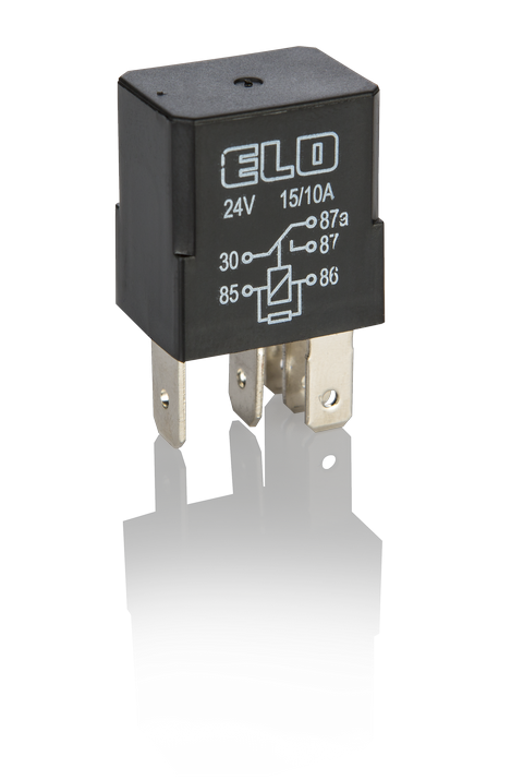 MİKRO RÖLE 24 V DC - 15/10A DC - Çift Platinli - Dirençli