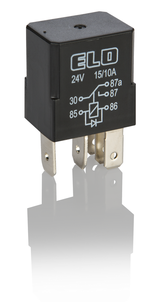 MİKRO RÖLE 24 V DC - 15/10A DC - Çift Platinli - Diyotlu