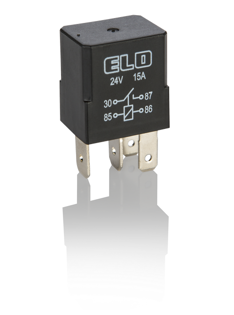 MİKRO RÖLE 24 V DC - 15A DC - 4 Fişli - Standart