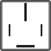 SOKETLER - GEÇMELİ (PLUG-IN) 4 Kablolu - 4 Kablolu - Seçenek 1 - 9,5 mm + 6,3 mm - Siyah