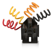 SOKETLER - GEÇMELİ (PLUG-IN) 4 Kablolu - 4 Kablolu - Seçenek 2 - 6,3 mm - Siyah