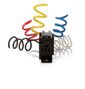 SOKETLER - GEÇMELİ (PLUG-IN) 5 Kablolu - 5 Kablolu - Seçenek 1 - 6,3 mm + 4,8 mm - Siyah