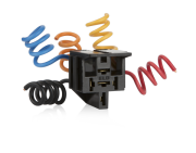 SOKETLER - GEÇMELİ (PLUG-IN) 5 Kablolu - 5 Kablolu - Seçenek 1 - 6,3 mm - Siyah