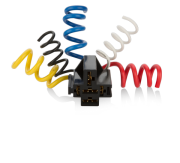 SOKETLER - GEÇMELİ (PLUG-IN) 5 Kablolu - 5 Kablolu - Seçenek 1 - 9,5 mm + 6,3 mm - Siyah