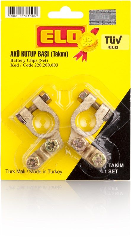 ELO AKÜ KUTUP BAŞI ZAMAK İKİLİ SET ( + / - )