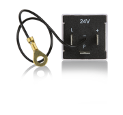 ELO ELEKTRONİK FLAŞÖR 12V İKAZLI KABLOLU, 3 TERMİNAL+KABLO (+,L,P,-) 24 V DC