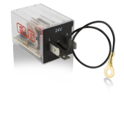 ELO ELEKTRONİK FLAŞÖR 12V İKAZLI KABLOLU, 3 TERMİNAL+KABLO (+,L,P,-) 24 V DC