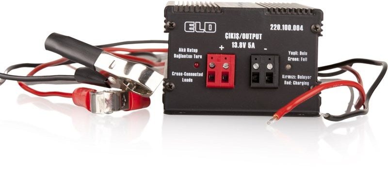 ELO AKÜ ŞARJ CİHAZI TAM OTOMATİK SMPS MODEL FUL KORUMALI 6 V DC - 5 A