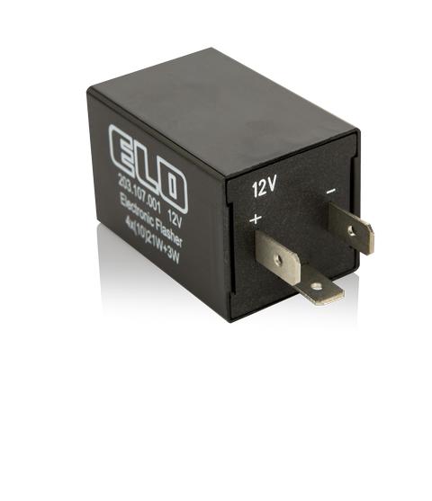 ELO ELEKTRONİK FLAŞÖR SES İKAZLI, 3 TERMİNAL (+,L,-) 12 V.