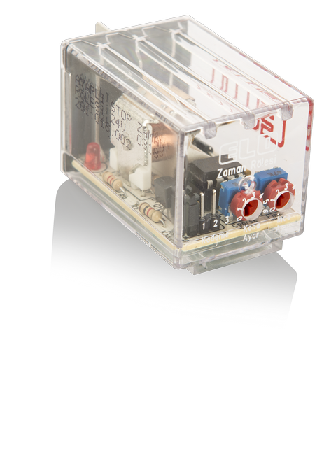 ELO STOP ZAMAN RÖLESİ - AYARLI 24 V DC - Zaman ayarını kullanıcı yapar - Çift Platinli