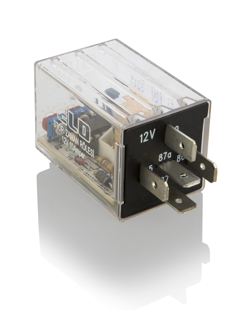 ELO ZAMAN RÖLESİ - AYARLI 12 V DC - Zaman ayarını ELO yapar - Çift Platinli