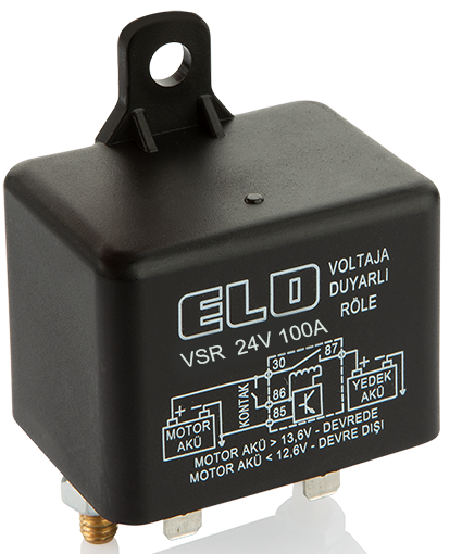 ELO AKÜ AYIRICI GERİLİME DUYARLI AKILLI VSR RÖLE Su Geçirmez - 24 V DC