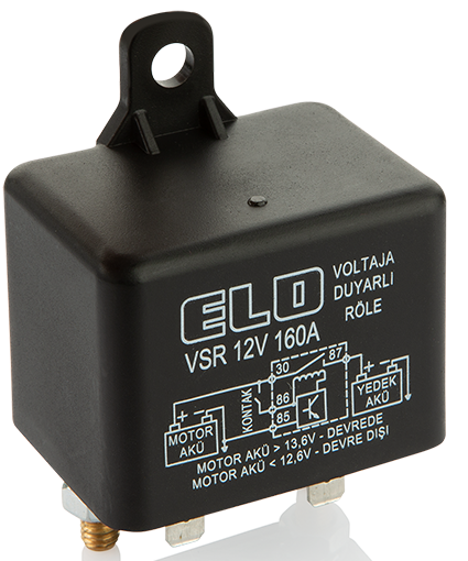 ELO AKÜ AYIRICI GERİLİME DUYARLI AKILLI VSR RÖLE Toz Korumalı - 12 V DC