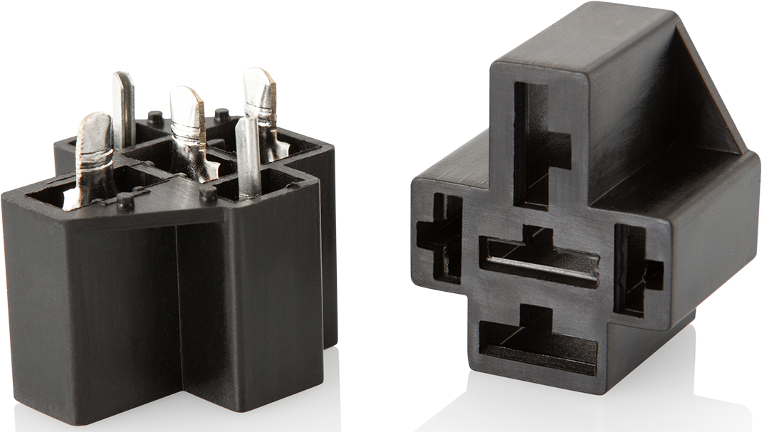 SOKETLER - PCB TIPI 9,5 mm + 6,3 mm - 4 Terminalli - Seçenek 5