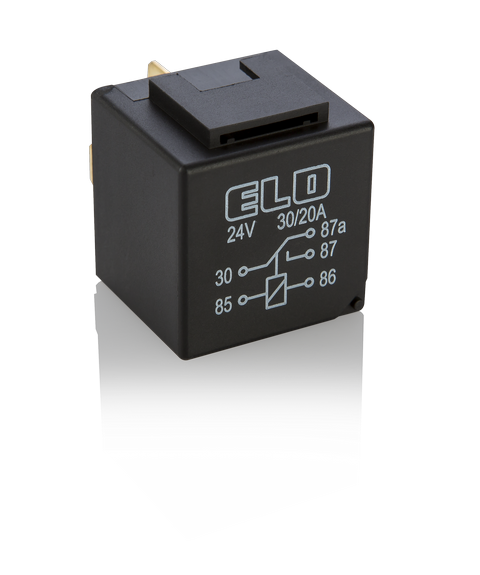 MİNİ RÖLE 24 V DC - Çift Platinli - 30/20A DC - Toz Korumalı - Standart