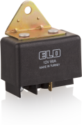 ELO GÜÇ RÖLESİ BÜYÜK KASA 80A DC - 12 V DİRENÇLİ - Toz Korumalı