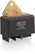 ELO GÜÇ RÖLESİ BÜYÜK KASA 80A DC - 12 V DİRENÇLİ - Toz Korumalı