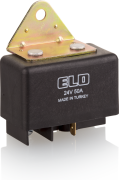 ELO GÜÇ RÖLESİ BÜYÜK KASA 50A DC - 24 V DİRENÇLİ - Toz Korumalı