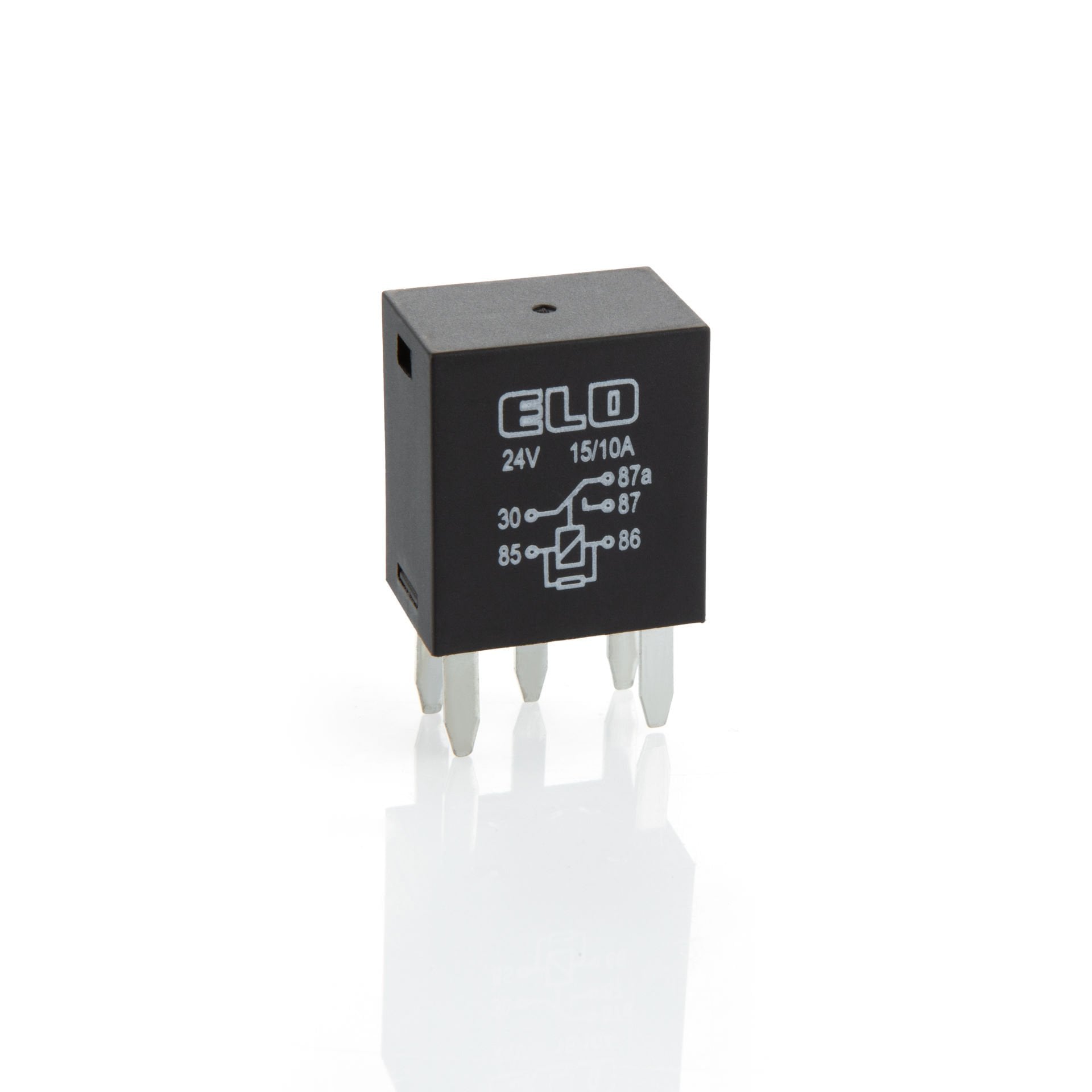 MİKRO280 TİPİ KILIÇ BACAKLI RÖLE 24 V DC - Çift Platinli - 15/10A DC - Dirençli