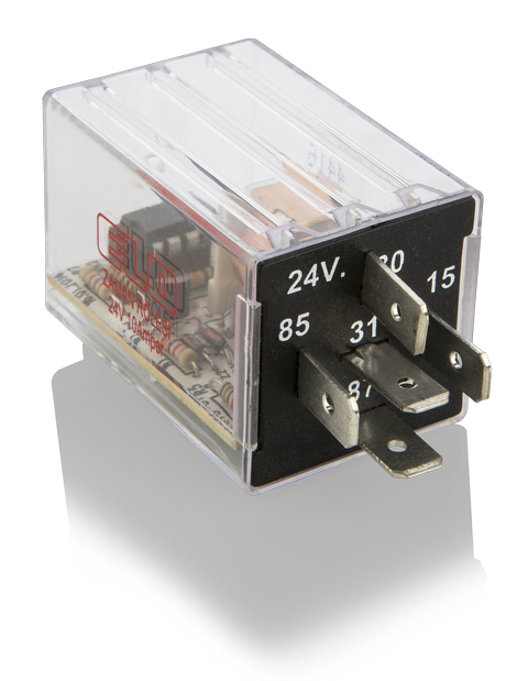 ELO ÖN BEKLEMELİ ZAMAN RÖLESİ KRİSTALLİ ( 1 - 2 + 3 dk ) - İSTENİLEN ZAMANA GÖRE ÜRETİLİR 24 V