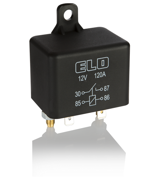 ELO GÜÇ RÖLESİ BÜYÜK KASA 12 V - 120A DC - Toz Korumalı