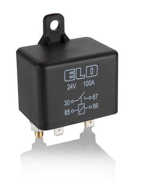 ELO GÜÇ RÖLESİ BÜYÜK KASA 24 V - 100A DC - Su Geçirmez