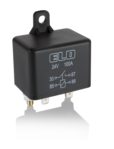 ELO GÜÇ RÖLESİ BÜYÜK KASA 24 V - 100A DC - Toz Korumalı