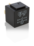 MİNİ RÖLE 12 V DC - 30A DC - 4 Fişli - Diyotlu - Su Geçirmez