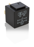MİNİ RÖLE 12 V DC - 30A DC - 4 Fişli - Diyotlu - Su Geçirmez