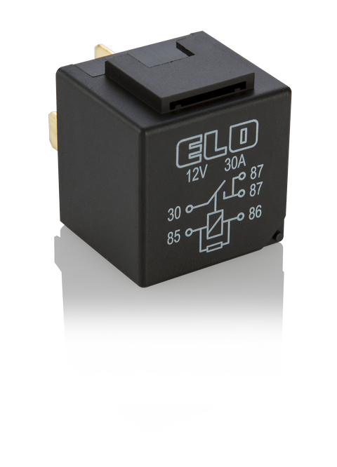 MİNİ RÖLE 12 V DC - 30A DC - 5 Fişli - Dirençli - Su Geçirmez