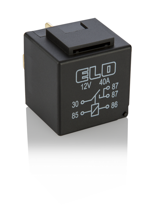 MİNİ RÖLE 12 V DC - 40A DC - 5 Fişli - Dirençli - Toz Korumalı