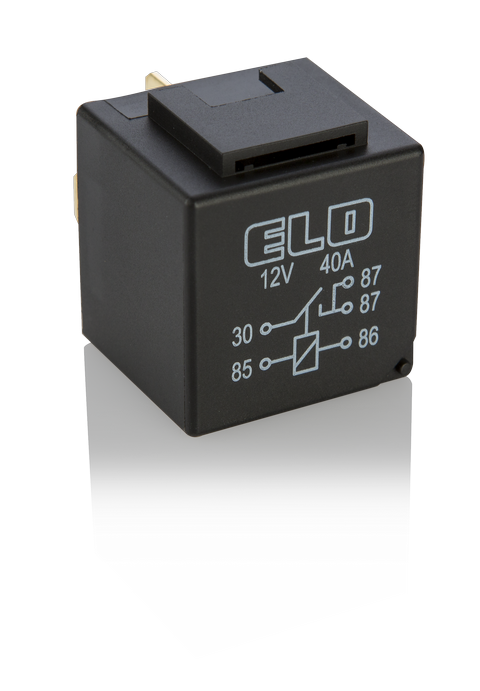 MİNİ RÖLE 12 V DC - 40A DC - 5 Fişli - Dirençli - Toz Korumalı