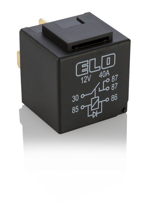 MİNİ RÖLE 12 V DC - 40A DC - 5 Fişli - Diyotlu - Su Geçirmez