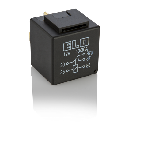 MİNİ RÖLE 12 V DC - 40/30A DC - Çift Platinli - Standart - Su Geçirmez