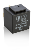 MİNİ RÖLE 24 V DC - 30/20A DC - Çift Platinli - Dirençli - Su Geçirmez